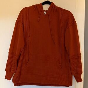 Time and Tru Burnt Orange Hoodie